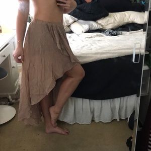 High to low skirt